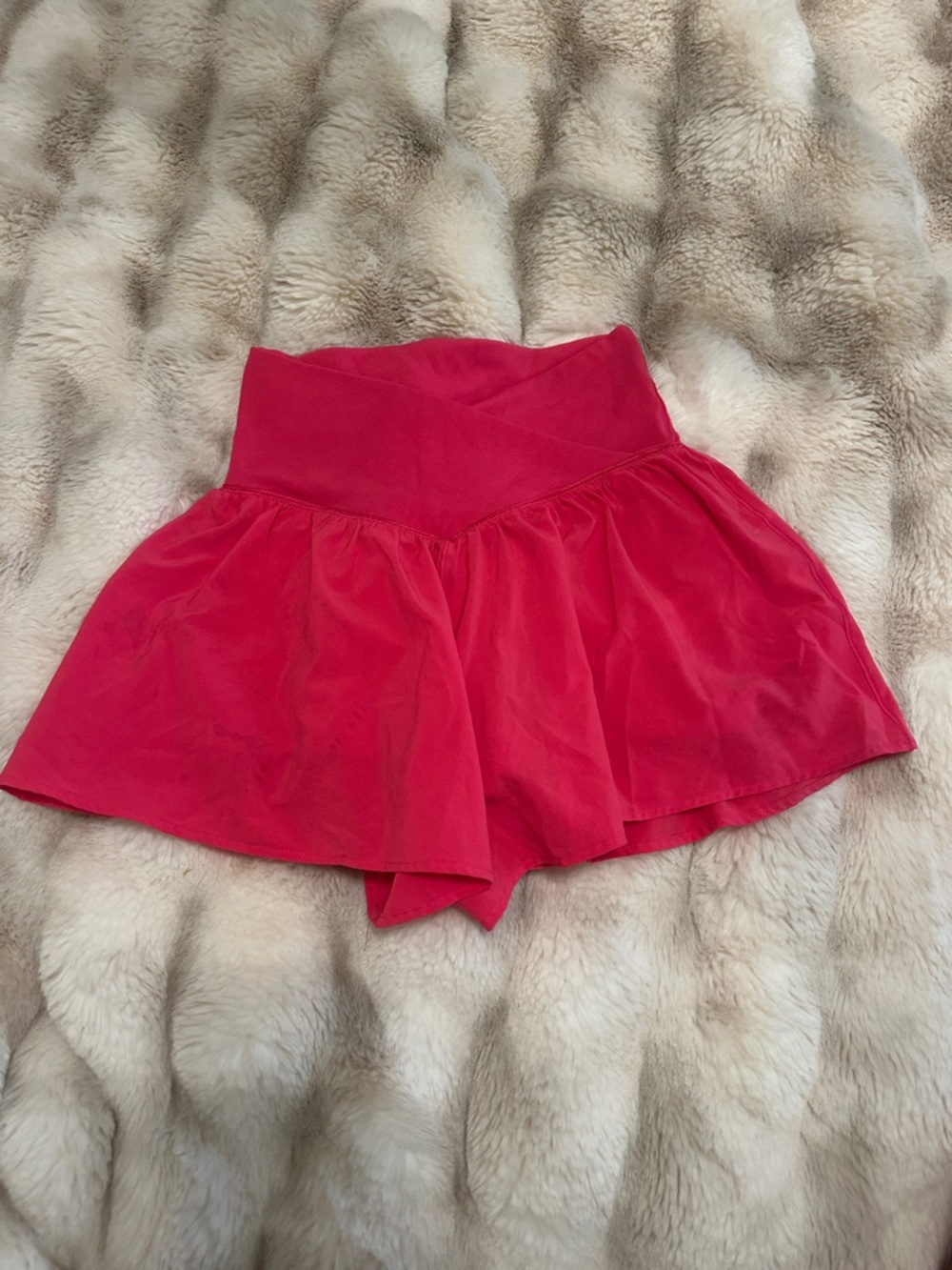 aerie Red Skort with Flared Skirt